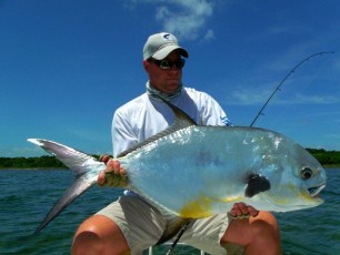 Tommy with a Biscayne Bay Permit